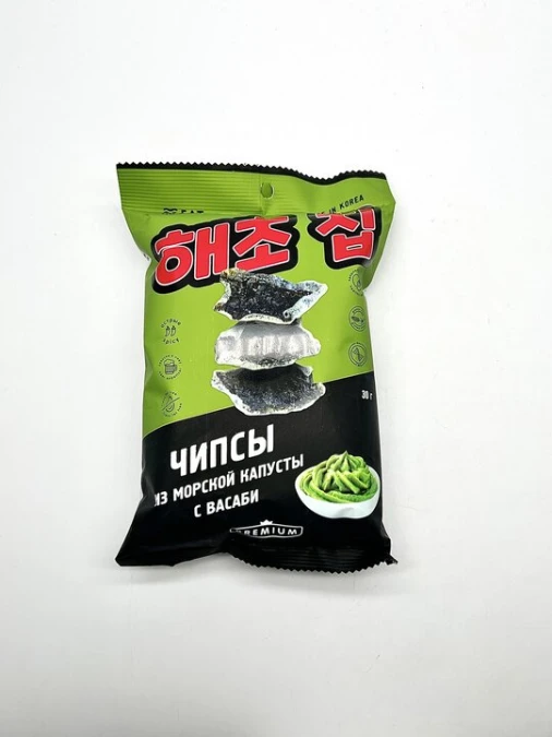 EAT SEAWEED Чипсы из морской капусты с васаби