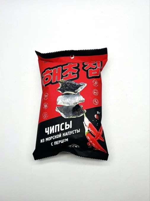 EAT SEAWEED Чипсы из морской капусты с перцем