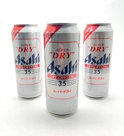 Пиво светлое пастеризованное "Asahi", ж/б, 3,5% 0,5л