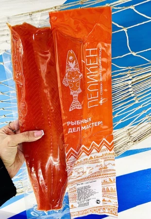 Нерка филе слабосоленая (на коже)