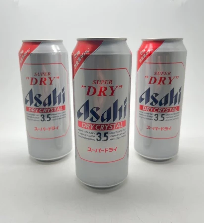 Пиво светлое пастеризованное "Asahi", ж/б, 3,5% 0,5л