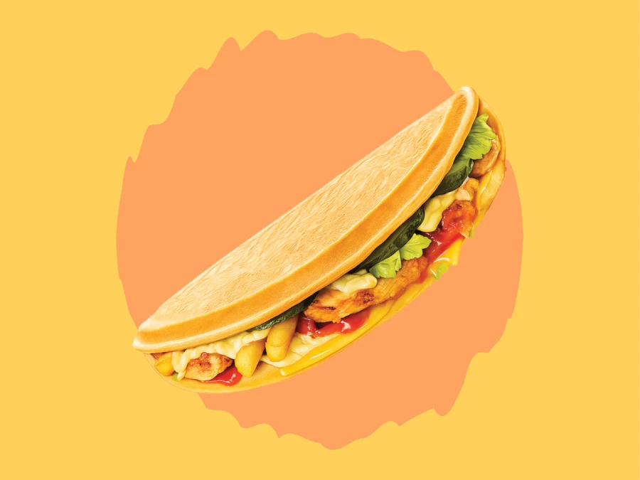 Такмак с курицей и моцареллой