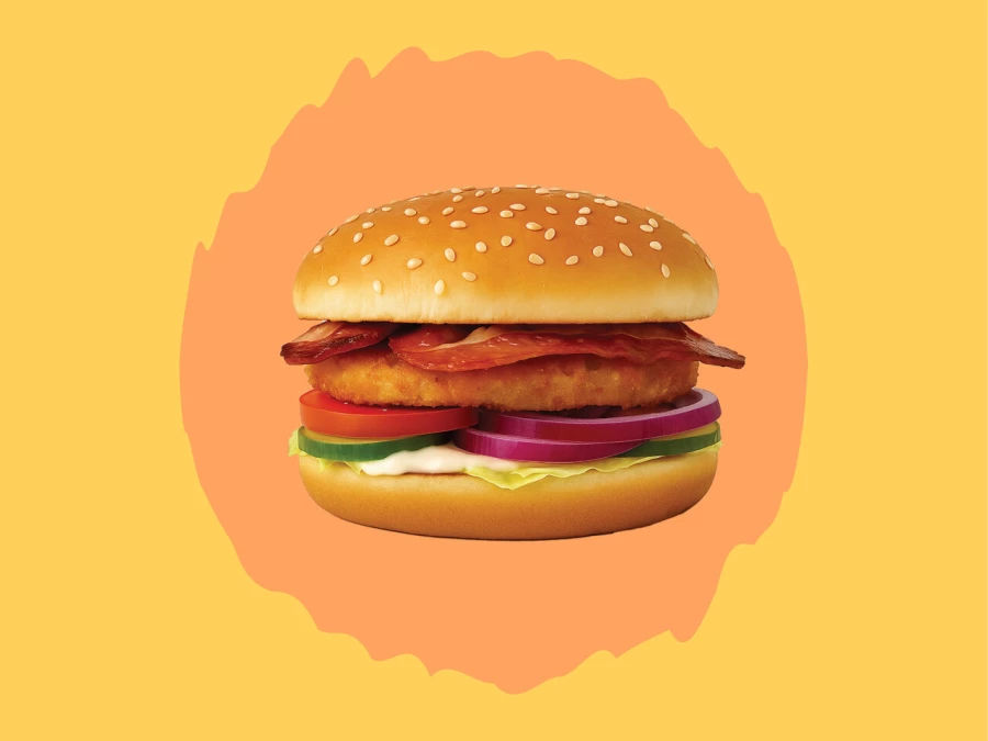 Бургер чикен Хашбраун