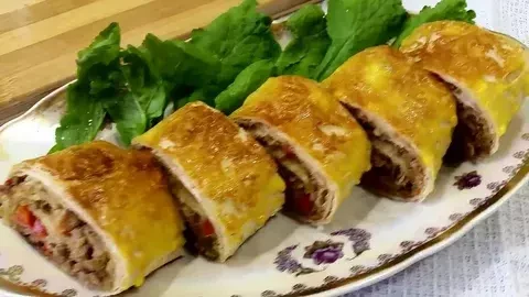 Мясной рулет