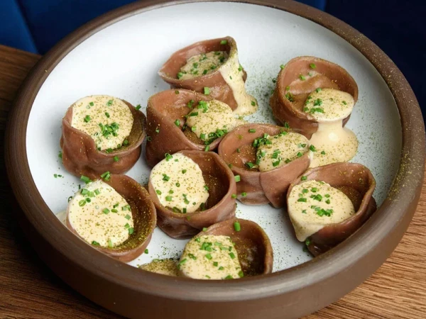 Пельмени с лесными грибами 