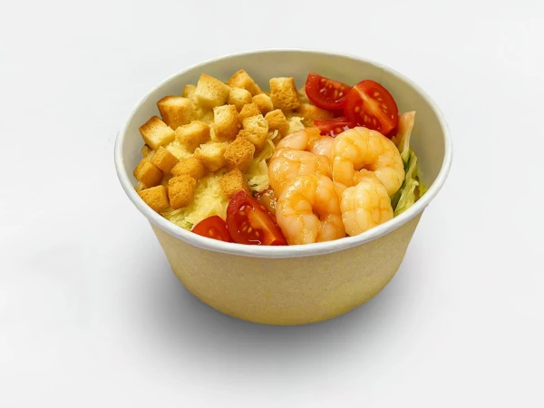 Салат Цезарь с Креветками