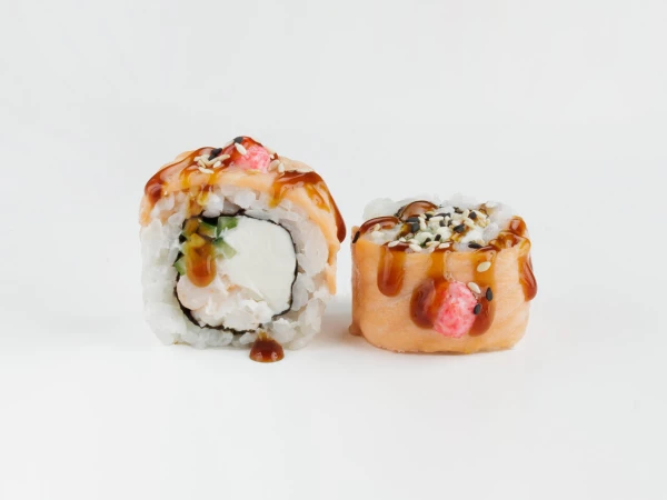 Запечённый Ролл Филадельфия с Креветкой