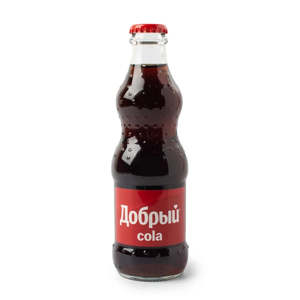 Добрый кола 0,25 в стекле