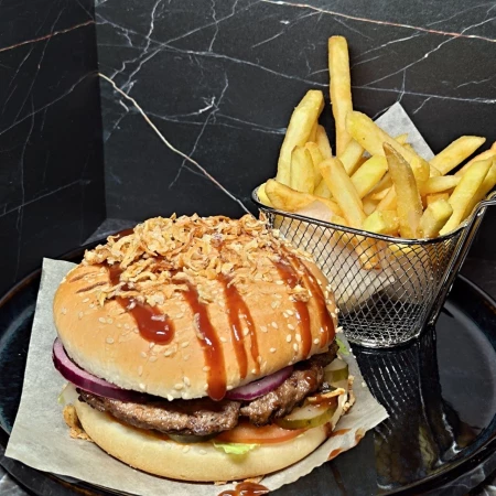 Big Burger San-Pizzerino v2.0 + фри/айдахо + соус на выбор