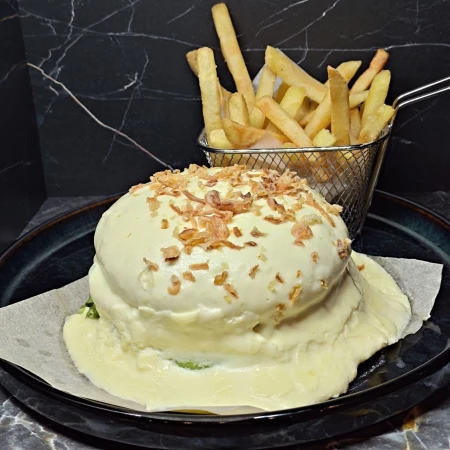 Big Burger Сырный Joe + фри/афдйхо + соус на выбор