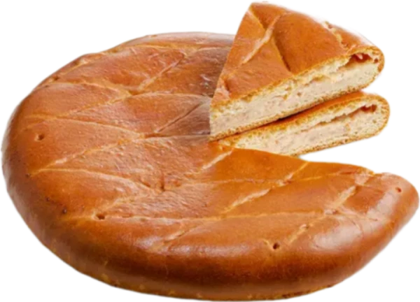 Пирог с сыром и ветчиной