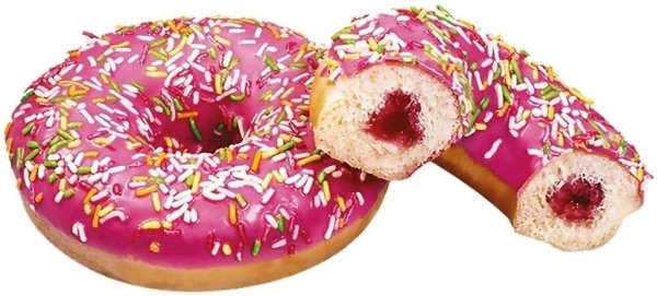 Донат клубничный