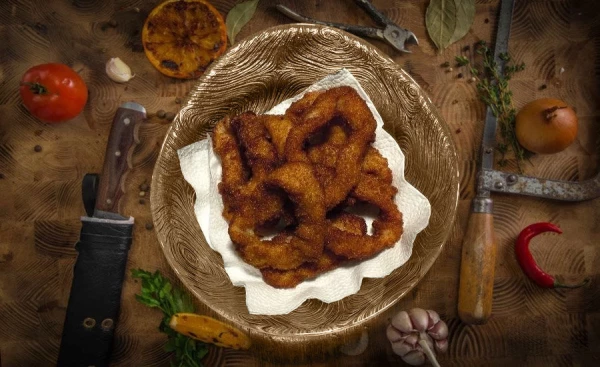 Кольца кальмара в сухарях