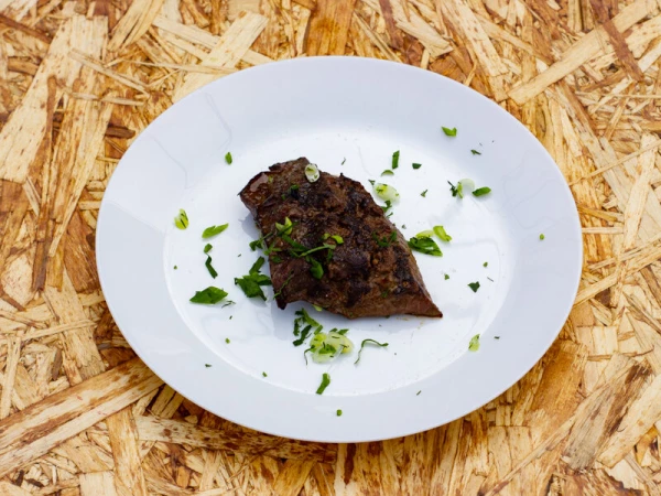 Отбивная из говяжьей печени