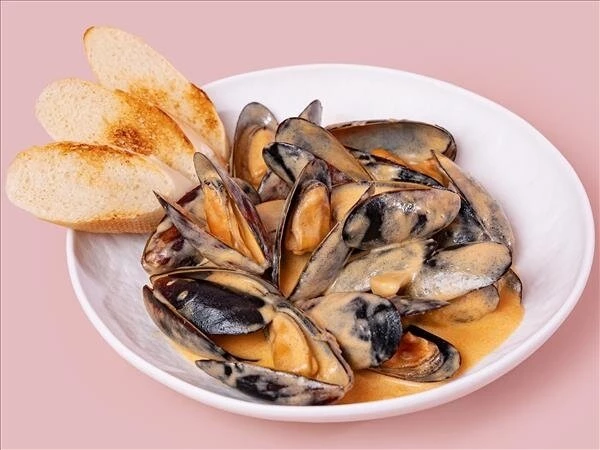 Мидии в соусе Том Ям 