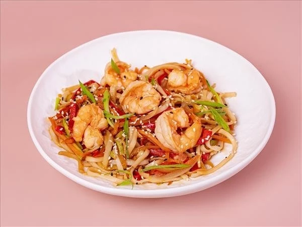 WOK с креветкой