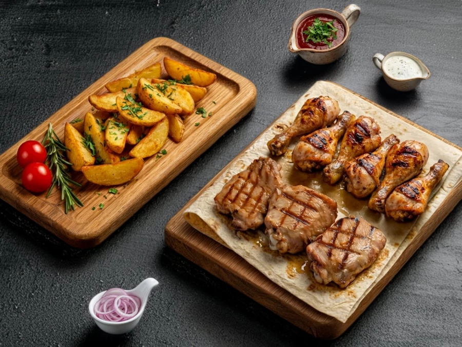 Комбо-набор из куриного бедра и голеней на 3 персоны