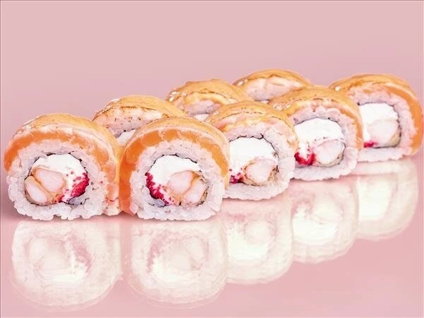 Роллы «Эби Чиз Сяке Фламбе»