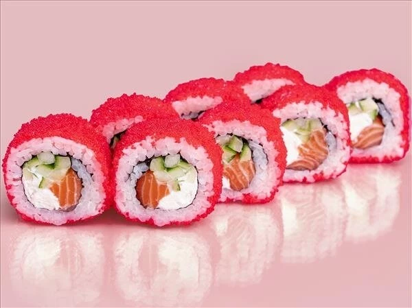 Роллы «Калифорния с лососем»