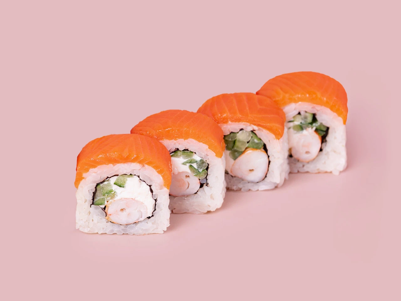 Роллы «Филадельфия с Креветкой и Огурцом»