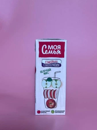 Сок Моя семья яблочный микс 0,2л