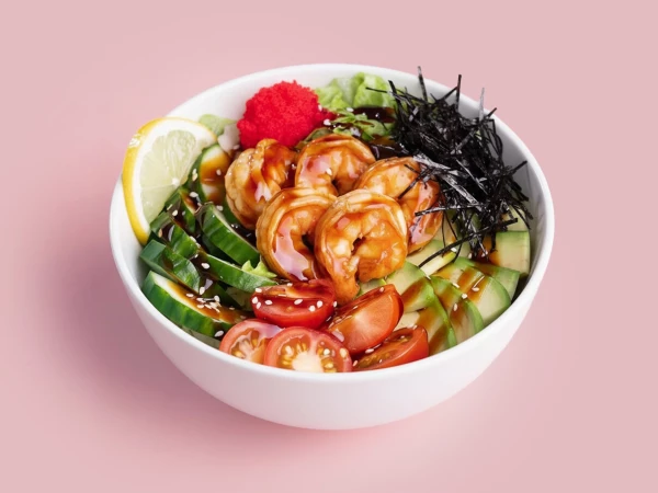 Поке с креветками