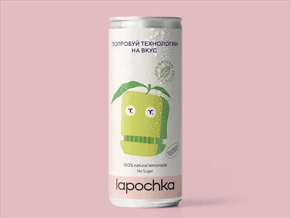 Лимонад Lapochka 0,33л Дыня+клубника+лимон