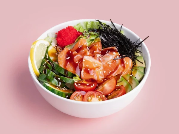 Поке с лососем