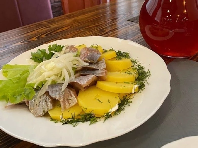 Сельдь с картофелем