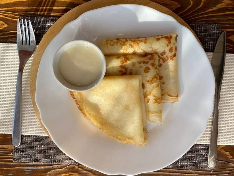 Блинчики со сгущенкой