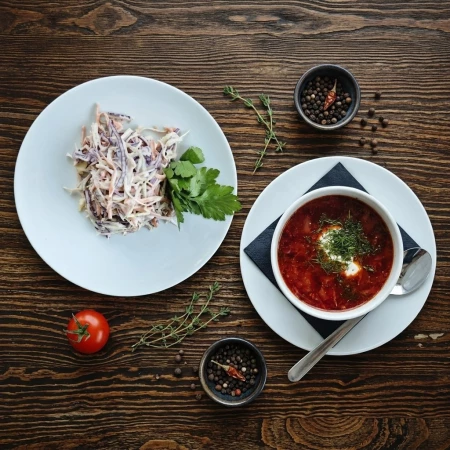 Комбо #1  САЛАТ+СУП