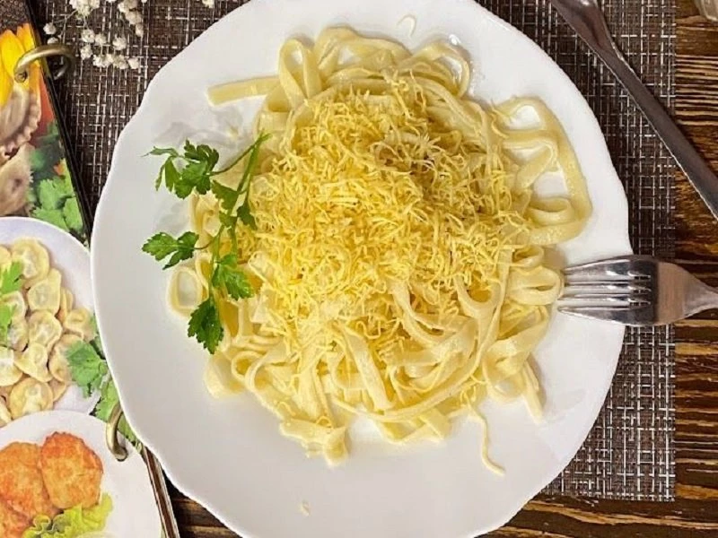 Спагетти с сыром