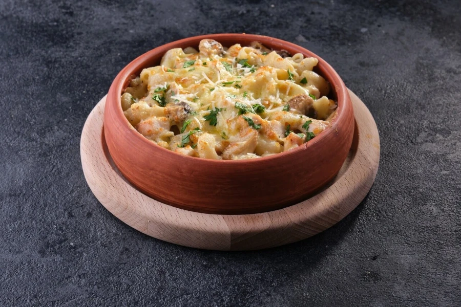 Мак энд чиз  с курицей и грибами