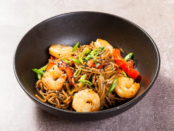 Соба с креветками