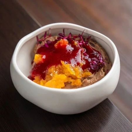 Куриный паштет с апельсиновым конфитюром