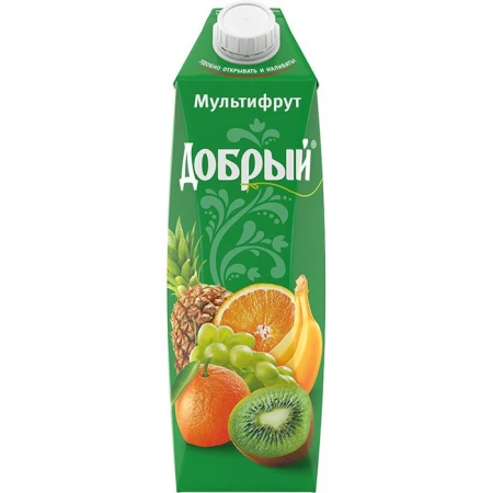 Сок Добрый мультифрукт 1л