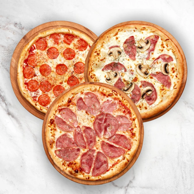 Комбо 3 пиццы 30 см