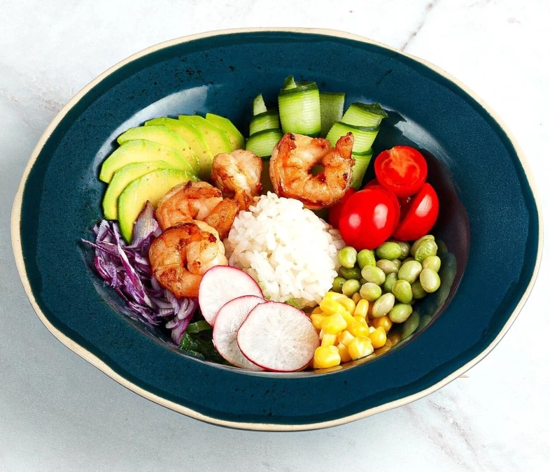 Поке с тигровыми креветками