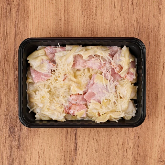 Паста с ветчиной и сыром ланч