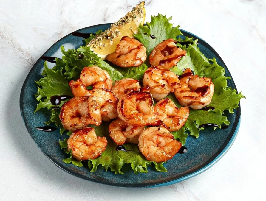 Тигровые креветки гриль