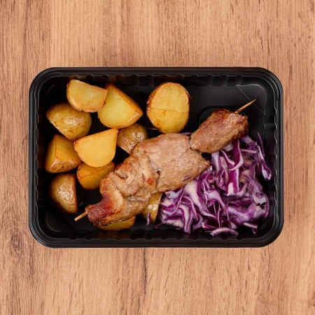 Шашлычок из свиной шеи ланч