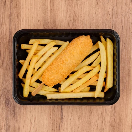 Корн-дог с картофелем фри ланч