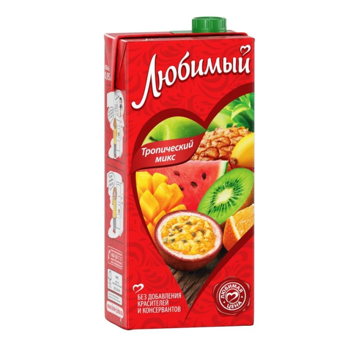 Сок Любимый 0,95л Тропический/микс