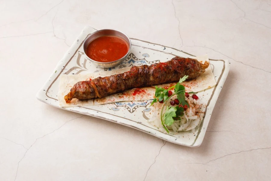 Шашлык Печень говяжья с курдюком 200 гр 