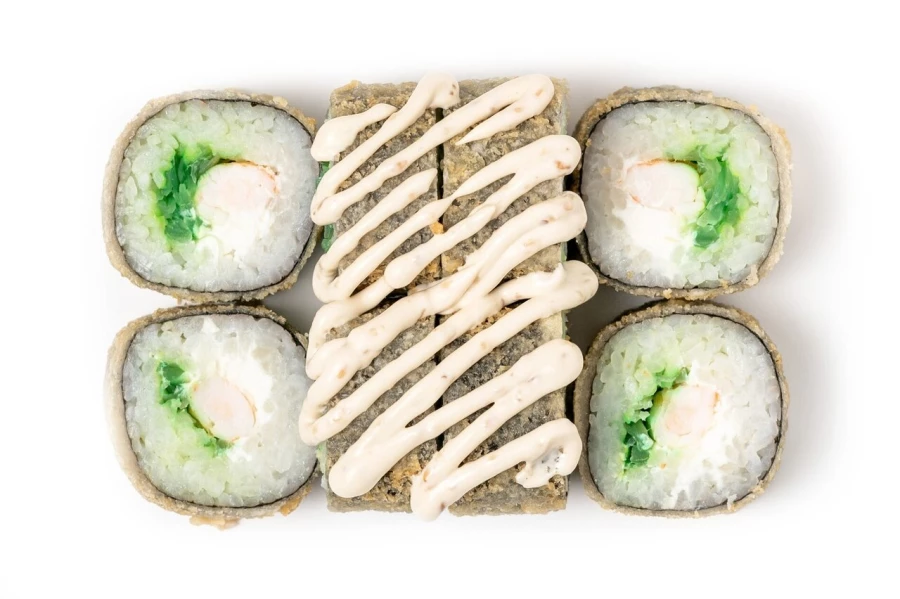 Темпура с креветкой и чукой