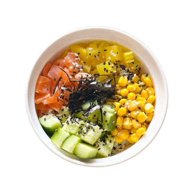 Поке с лососем