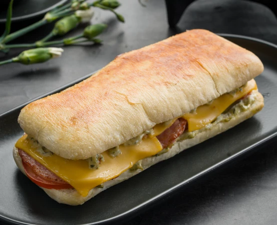 Панини с ветчиной и беконом