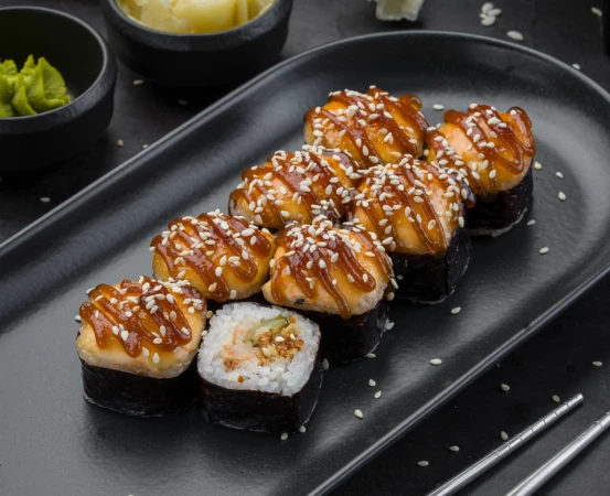 Ролл Русский с соленьями запеченный