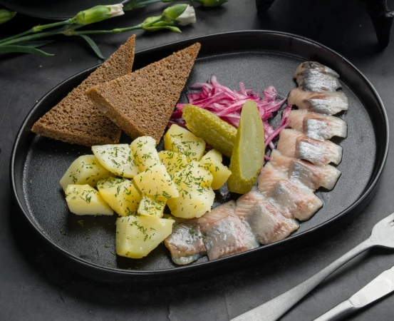Сельдь с картошкой