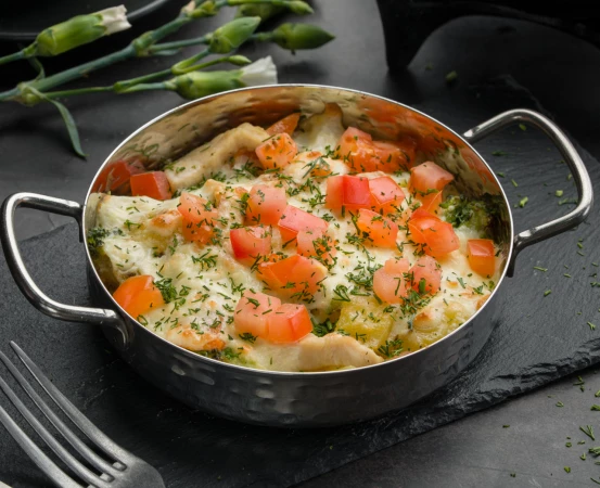 Запеканка с курицей и овощами